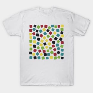 Multicoloured Gummies Pattern (Sweets) T-Shirt